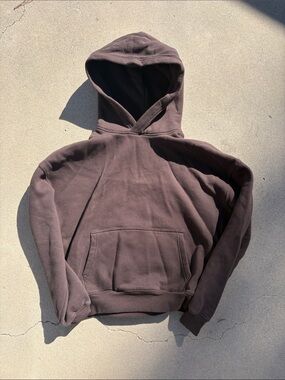 Hollister Men's Brown Hooded Sweatshirt – Classic Pullover Hoodie